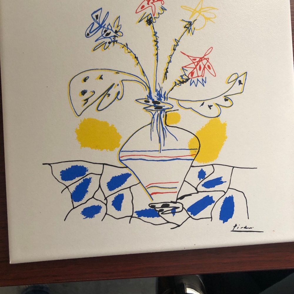 Vintage Picasso Spanish ceramic tile